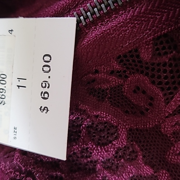 SPEECHLESS WOMENS JUNIORS METALLIC FUCHSIA SPARKLING PARTY PROM DRESS SIZE 11 - Picture 14 of 16